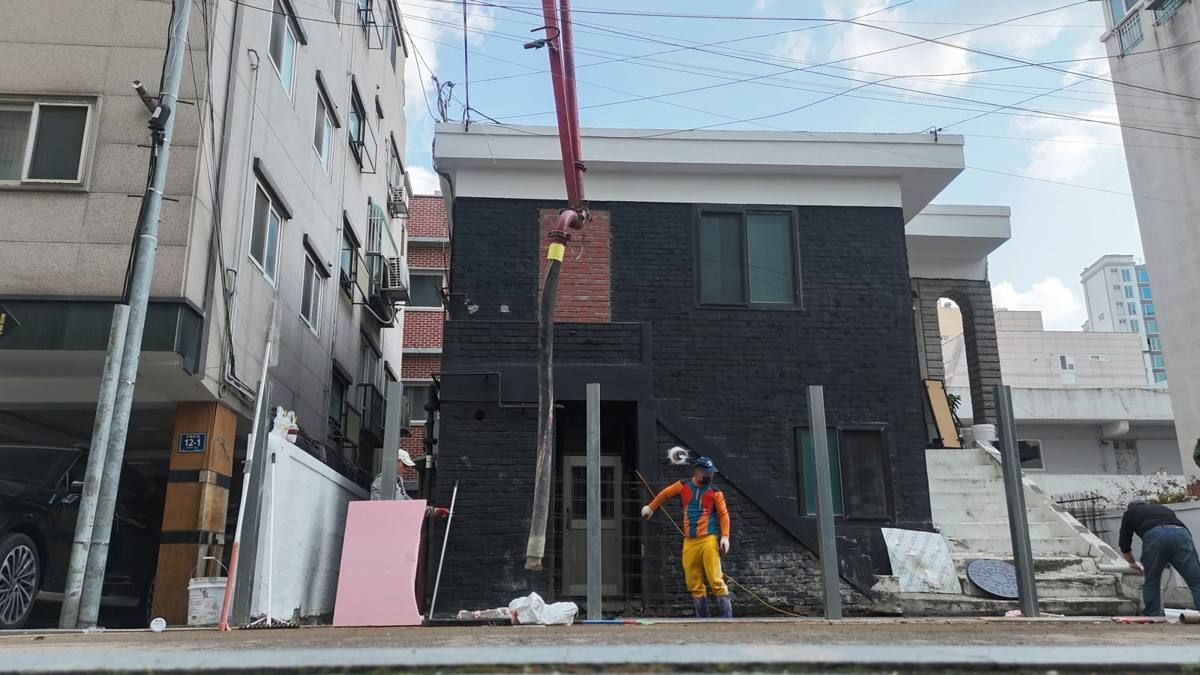 토목 · 타설 현장 사진