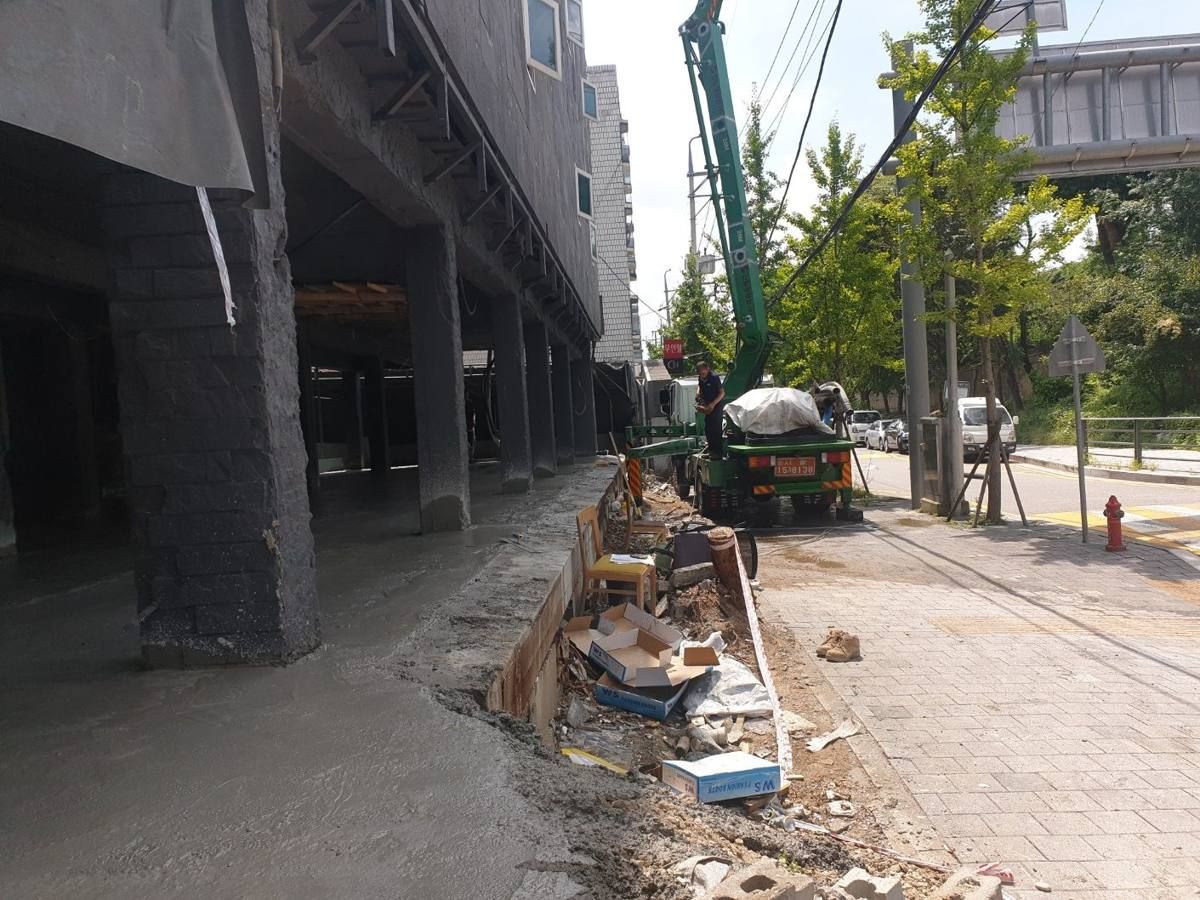 토목 · 타설 현장 사진