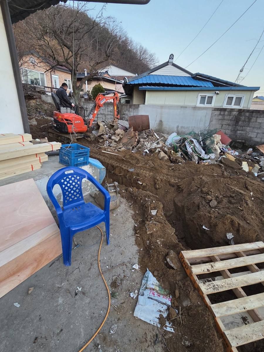 오수관 · 정화조 현장 사진